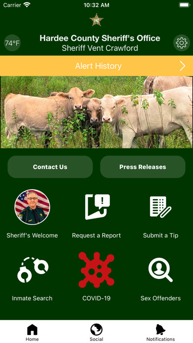 Emulate iPhone app Hardee County SO using MyAndroid Emulate iPhone app Hardee County SO using MyAndroid