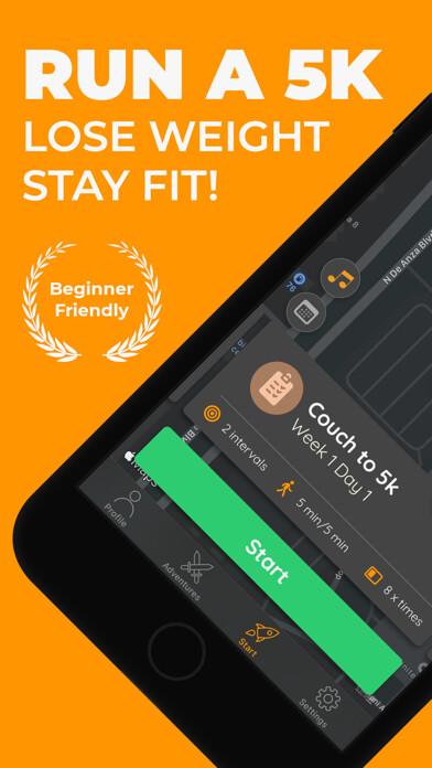 Emulate iPhone app Hardloop: GPS Distance Tracker using MyAndroid