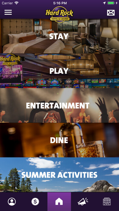 Emulate iPhone app Hard Rock Casino Lake Tahoe using MyAndroid