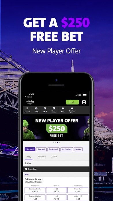 Emulate iPhone app Hard Rock Sportsbook Iowa using MyAndroid