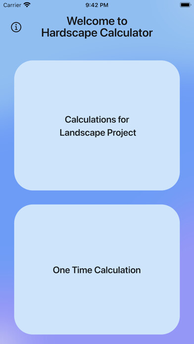 Emulate iPhone app Hardscape Calculator using MyAndroid