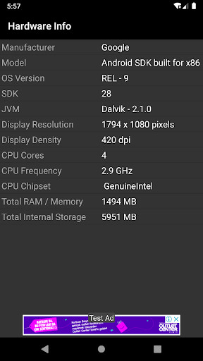 Emulate Android APK Hardware Info Emulate Android APK Hardware Info
