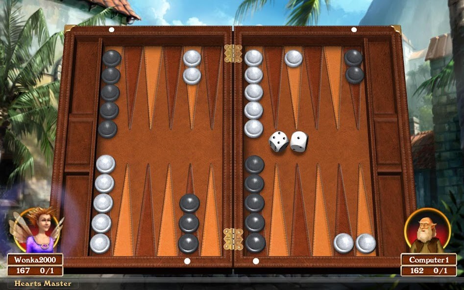 Emulate iPhone app Hardwood Backgammon using MyAndroid