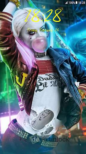 Emulate Android APK Harley Quin Pattern Lock Screen