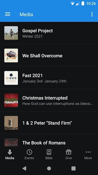 Emulate iPhone app Harman Baptist using MyAndroid