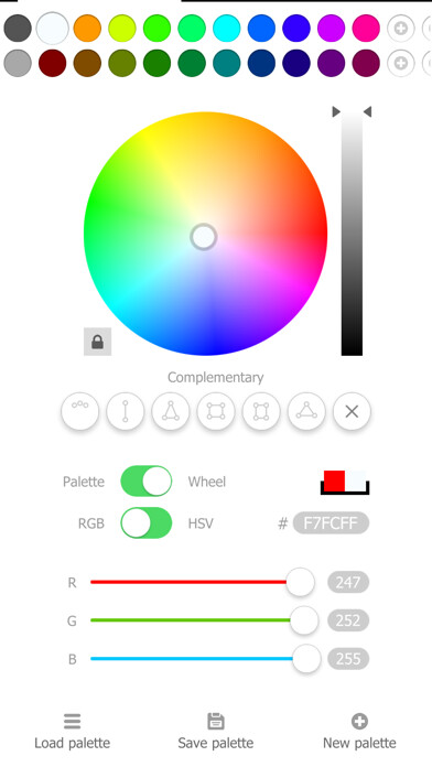 Emulate iPhone app Harmony of colors using MyAndroid