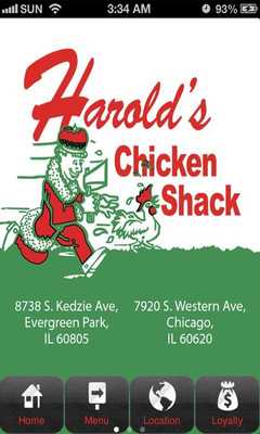 Emulate Android APK Harolds Chicken Chicago