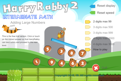 Run android online APK HarryRabby 2 Math Game Adding Large Numbers FREE from MyAndroid or emulate HarryRabby 2 Math Game Adding Large Numbers FREE using MyAndroid