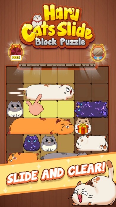 Emulate iPhone app Haru Cats®: Cute Slide Puzzle using MyAndroid