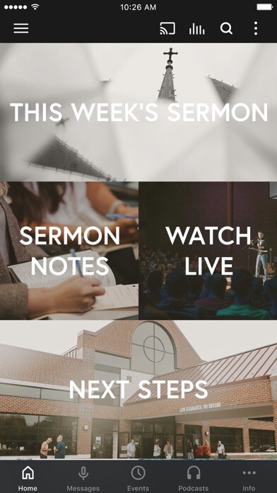 Emulate iPhone app Harvest: A Vertical Church using MyAndroid