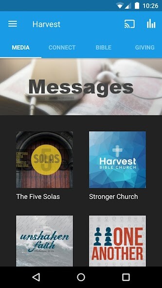 Emulate iPhone app Harvest Bible Detroit West using MyAndroid