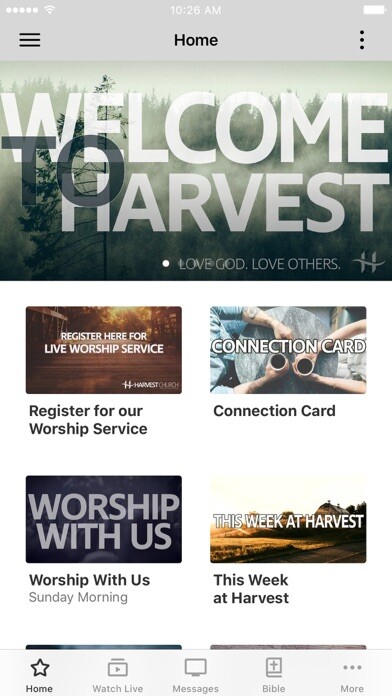 Emulate iPhone app Harvest Church Beaver Dam using MyAndroid Emulate iPhone app Harvest Church Beaver Dam using MyAndroid