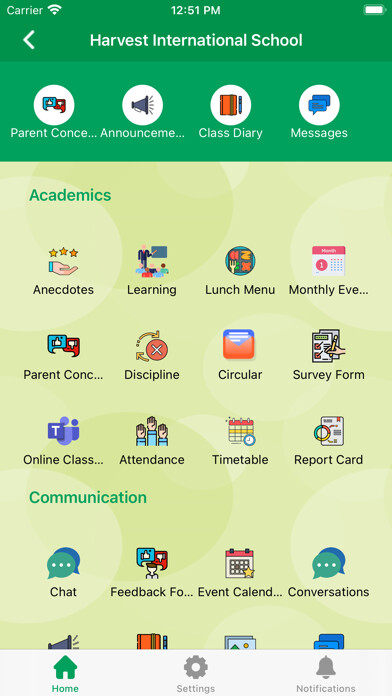 Run android online APK Harvest International School from MyAndroid or emulate Harvest International School using MyAndroid
