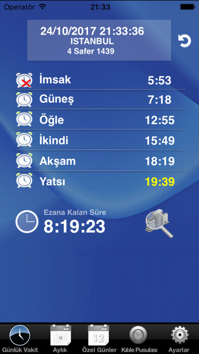Emulate iPhone app Hasenat Namaz Vakitleri using MyAndroid Emulate iPhone app Hasenat Namaz Vakitleri using MyAndroid