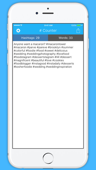Emulate iPhone app Hashtag Counter using MyAndroid Emulate iPhone app Hashtag Counter using MyAndroid