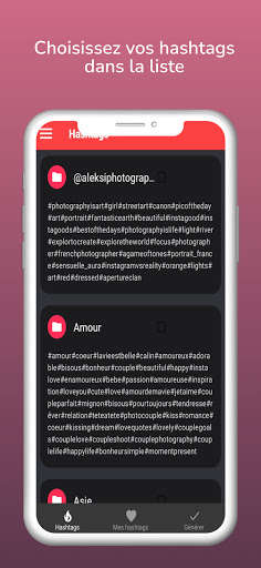 Run android online APK Hashtagramy : hashtags pour instagram from MyAndroid or emulate Hashtagramy : hashtags pour instagram using MyAndroid
