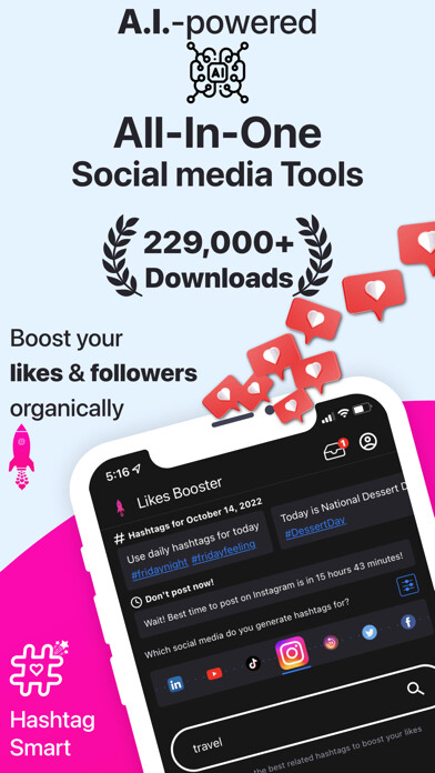 Emulate iPhone app Hashtag Smart: AI Like Booster using MyAndroid Emulate iPhone app Hashtag Smart: AI Like Booster using MyAndroid