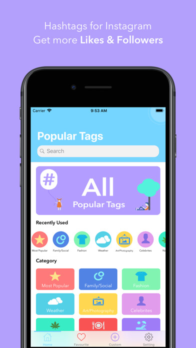 Emulate iPhone app Hashtag - tags for Instagram using MyAndroid Emulate iPhone app Hashtag - tags for Instagram using MyAndroid