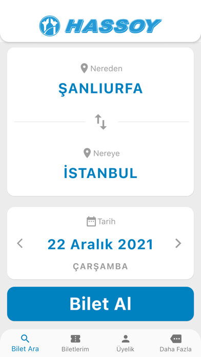Emulate iPhone app Hassoy Turizm using MyAndroid