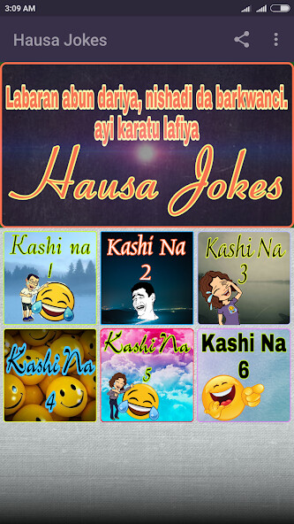 Run android online APK Hausa Jokes from MyAndroid or emulate Hausa Jokes using MyAndroid