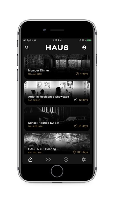 Emulate iPhone app HAUS: Curated Connections using MyAndroid Emulate iPhone app HAUS: Curated Connections using MyAndroid