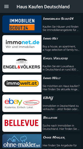 Run android online APK Haus Kaufen - Deutschland from MyAndroid or emulate Haus Kaufen - Deutschland using MyAndroid