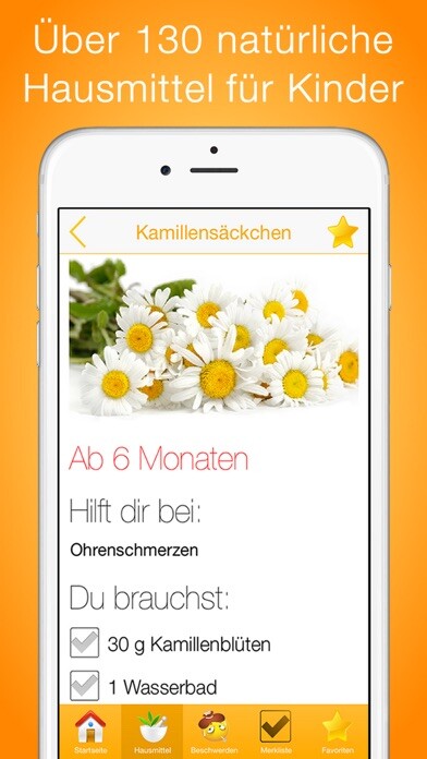 Emulate iPhone app Hausmittel für Kinder PRO using MyAndroid