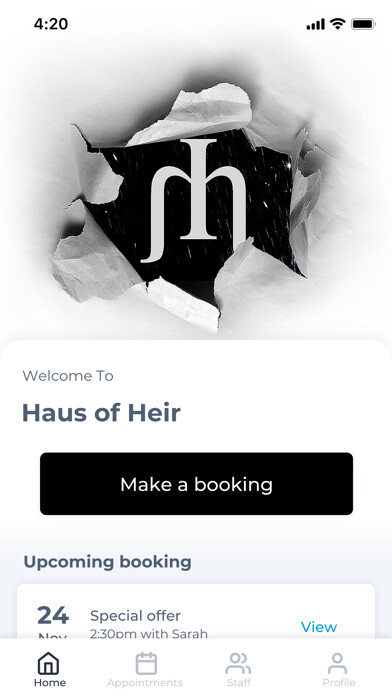 Emulate iPhone app Haus of Heir using MyAndroid