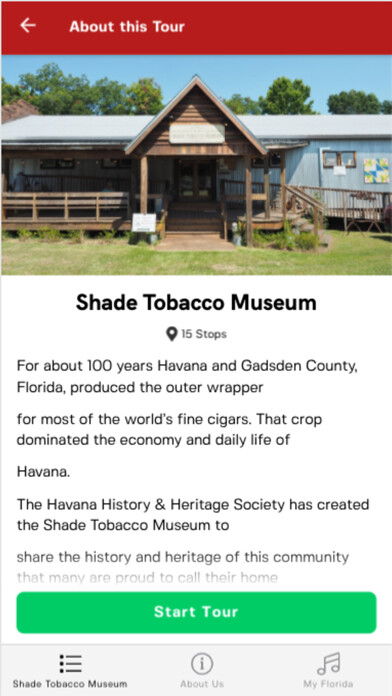 Emulate iPhone app Havana History Museum using MyAndroid