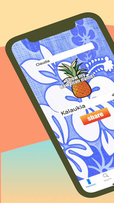 Emulate iPhone app Hawaiian Names using MyAndroid Emulate iPhone app Hawaiian Names using MyAndroid
