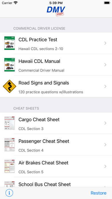 Emulate iPhone app Hawaii CDL Test Prep using MyAndroid Emulate iPhone app Hawaii CDL Test Prep using MyAndroid