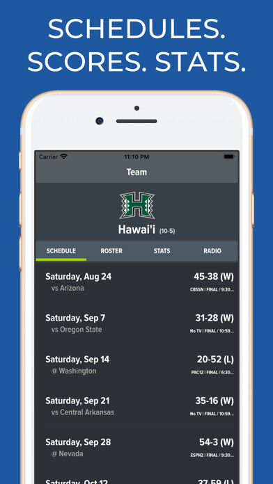 Emulate iPhone app Hawaii Football Schedules using MyAndroid Emulate iPhone app Hawaii Football Schedules using MyAndroid