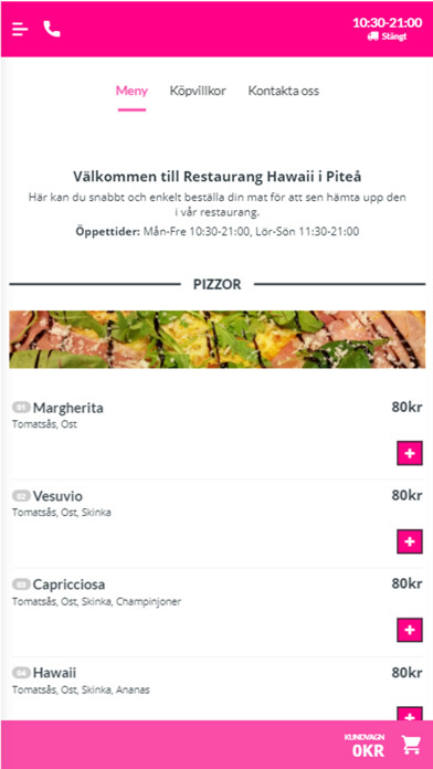 Emulate iPhone app Hawaii Piteå using MyAndroid