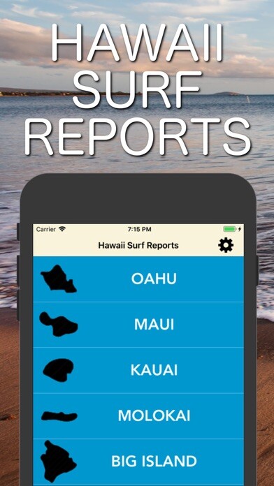 Emulate iPhone app Hawaii Surf Reports using MyAndroid