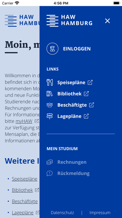 Emulate iPhone app HAW Hamburg using MyAndroid Emulate iPhone app HAW Hamburg using MyAndroid
