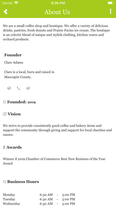 Emulate iPhone app Hawthorn Tree Coffee using MyAndroid