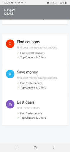Run android online APK Hayjay Deals from MyAndroid or emulate Hayjay Deals using MyAndroid