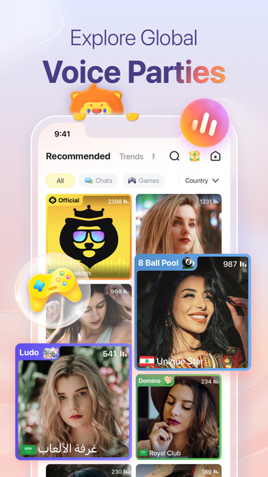 Emulate iPhone app Hayyakom - Voice Chat Rooms using MyAndroid Emulate iPhone app Hayyakom - Voice Chat Rooms using MyAndroid