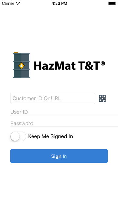 Emulate iPhone app HazMat T&T® Waste Management using MyAndroid
