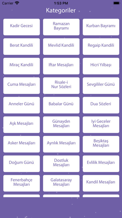 Emulate iPhone app Hazır Mesajlar - İltifatlar using MyAndroid Emulate iPhone app Hazır Mesajlar - İltifatlar using MyAndroid