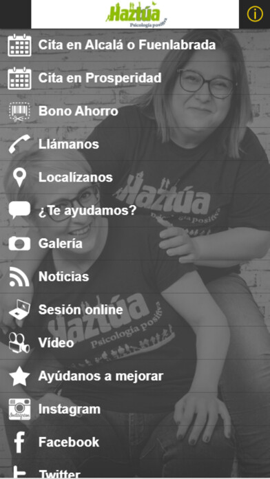 Emulate iPhone app Haztúa Psicología Positiva using MyAndroid Emulate iPhone app Haztúa Psicología Positiva using MyAndroid