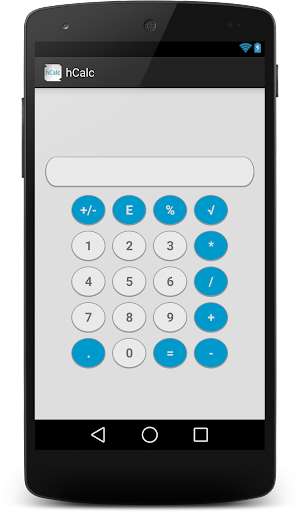 Emulate Android APK hCalc Calculator