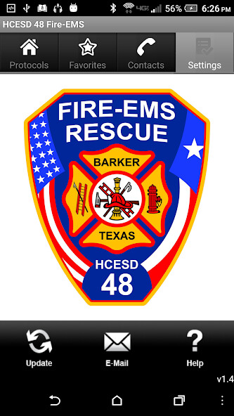 Emulate iPhone app HCESD 48 Fire-EMS using MyAndroid