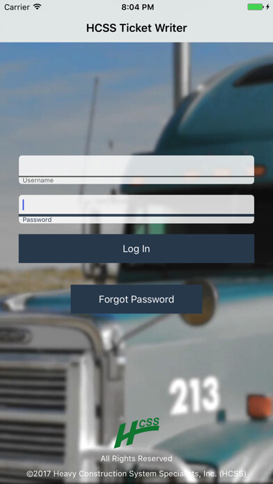 Emulate iPhone app HCSS Ticket Writer: Log trucks using MyAndroid Emulate iPhone app HCSS Ticket Writer: Log trucks using MyAndroid