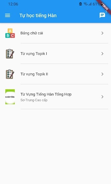 Run android online APK Học tiếng Hàn Topik from MyAndroid or emulate Học tiếng Hàn Topik using MyAndroid
