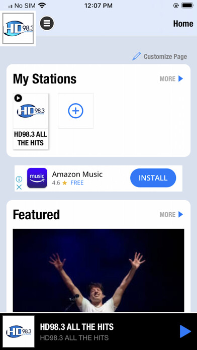Emulate iPhone app HD 98.3 using MyAndroid Emulate iPhone app HD 98.3 using MyAndroid