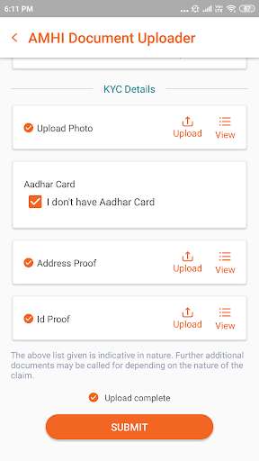 Run android online APK HDFC ERGO Health Claims docUploader from MyAndroid or emulate HDFC ERGO Health Claims docUploader using MyAndroid