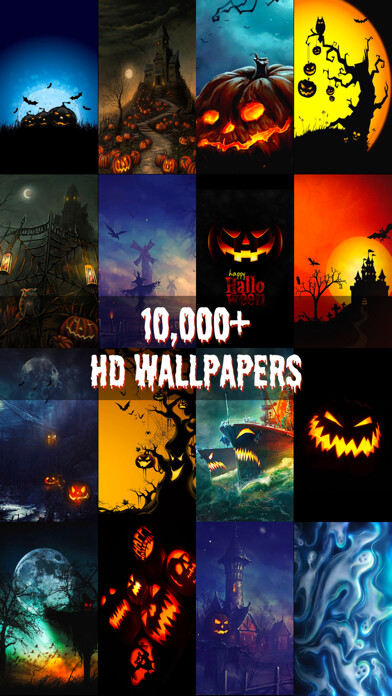 Emulate iPhone app HD Halloween Wallpapers & Backgrounds Free using MyAndroid