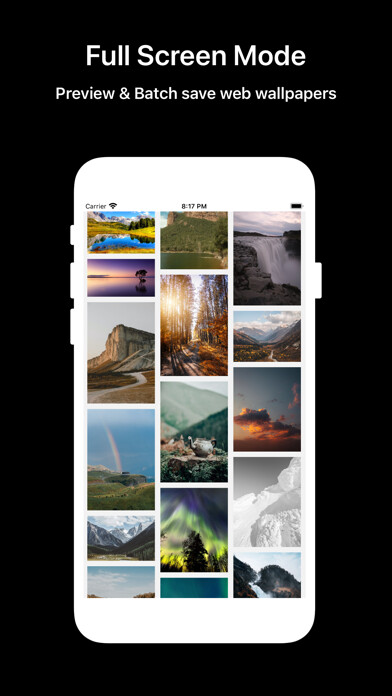 Emulate iPhone app HDimg – Wallpaper Maker & Save using MyAndroid