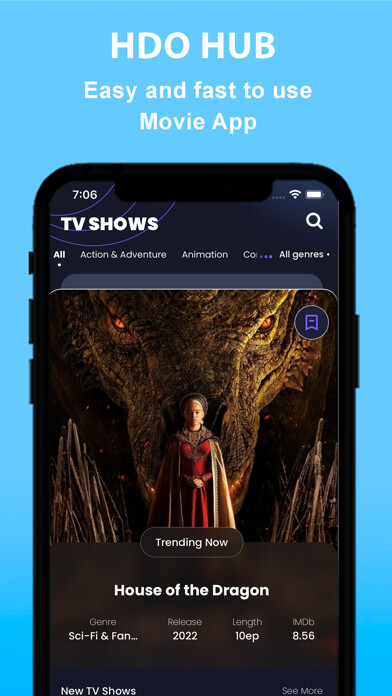 Emulate iPhone app Hdo Hub : Movie Diary using MyAndroid